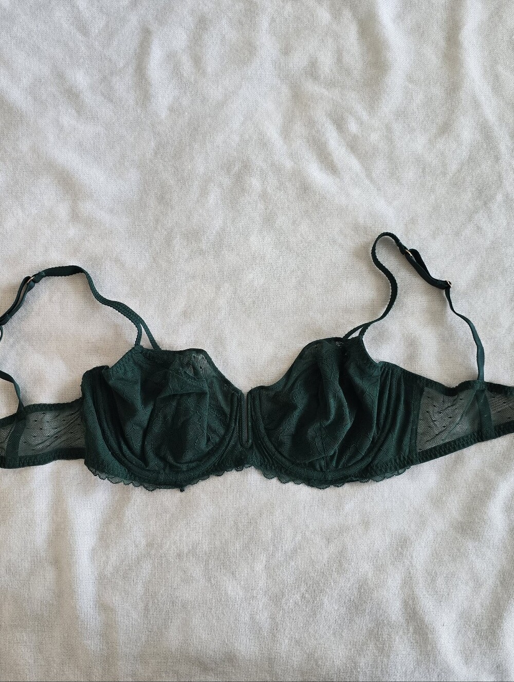 Auden Emerald Lace Underwire Balconette Bra